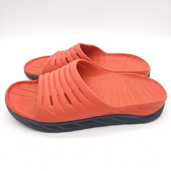 Hoka One One (Mens 14) Ora Recovery Slide Lightweight Comfort Support Red Orange main image 4